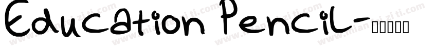 Education Pencil字体转换